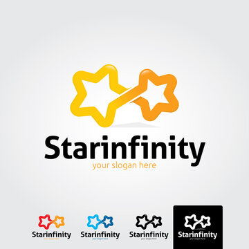 Star infinity logo template - vector