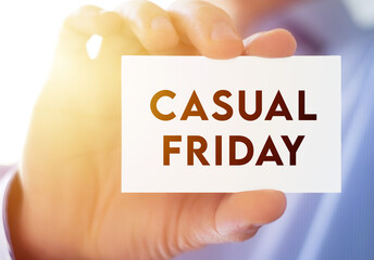 Casual Friday - relax dress code on Friday