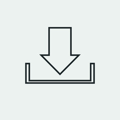 Fototapeta premium Download vector icon illustration sign