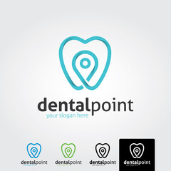 Dental logo template - vector