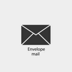 Envelope mail vector icon illustration sign