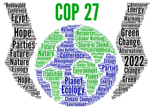 COP 27 in Sharm el-Sheikh Egypt world cloud 