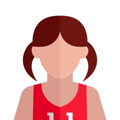 Cheerleader icon illustration. Cheerleader vector. Cheerleader avatar