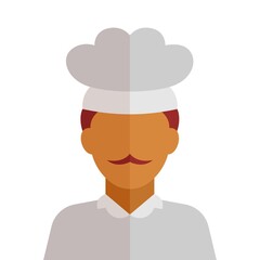 Chef icon illustration. Chef vector. Chef avatar