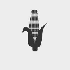 Maize corn vector icon illustration sign
