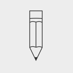 Pencil vector icon illustration sign