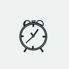 Alarm vector icon illustration sign