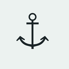 Anchor vector icon illustration sign