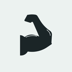 Biceps vector icon illustration sign