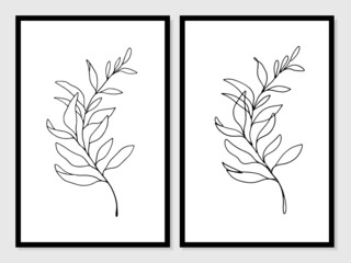 Leaf line art Hand drawn. Illustration about Leaf line art.