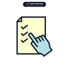 quiz icon symbol template for graphic and web design collection logo vector illustration