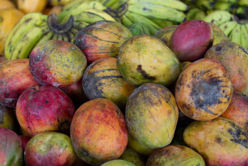 Colorful fruit at the market in Silvia, Colombia