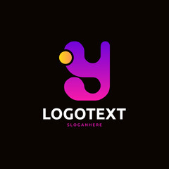 Fototapeta premium letter Y logo