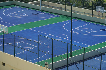basketball field on the roof
