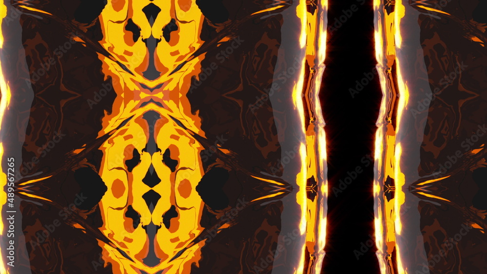 Poster geometric stripes with 3d render warp and gradient distortion. futuristic patterns with crystal incl