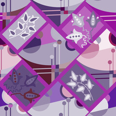 geometric floral abstract doodles 