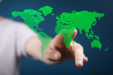 Renewable energy concept Earth Day or environment protection