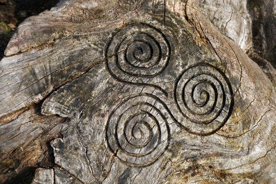 Celtic spiral ornament