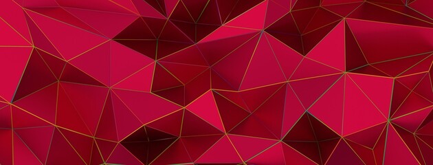 Abstract crystal background with refracting pink and magenta