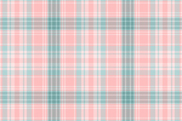 Seamless tartan plaid pattern with texture and pastel color.