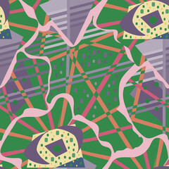 geometric floral abstract