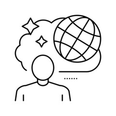 travel nostalgia line icon vector illustration sign