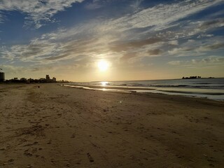sunset on the beach
