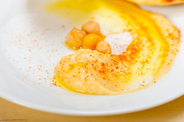 Hummus with pita bread