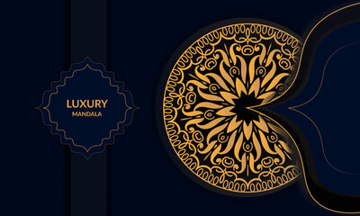 Creative luxury decorative mandala background | Luxury mandala background with golden arabesque pattern Arabic Islamic east style. Decorative mandala for print, poster, cover, brochure, flyer, banner,