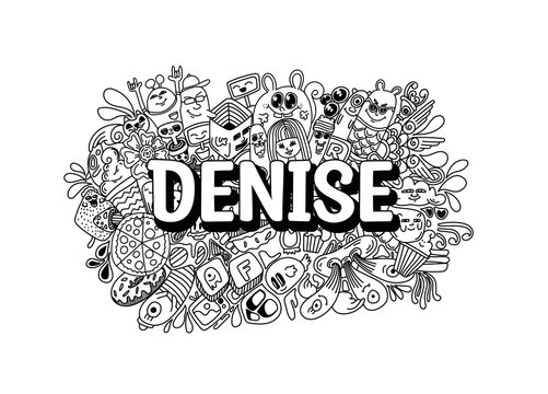 Denise #name doodle art