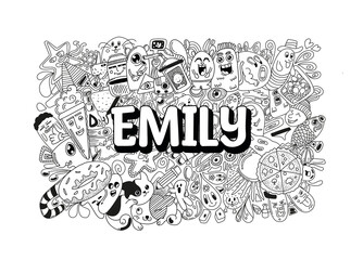 Emily #name doodle art