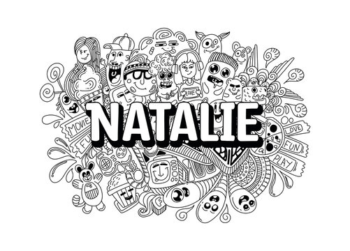 Natalie #name doodle art