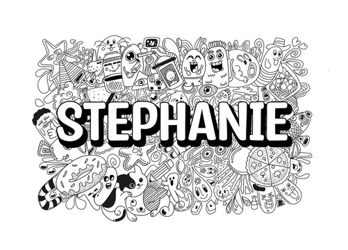 Stephanie #name doodle art