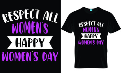 Women's day t-shirt design template