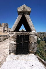 tuff fireplace, typical of the buildings of the Sassi di Matera