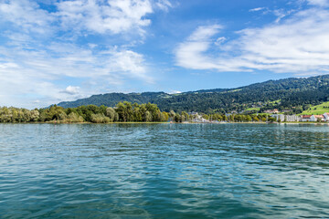 Obraz premium Beimle, Germany. Scenic view of the shore of Lake Constance