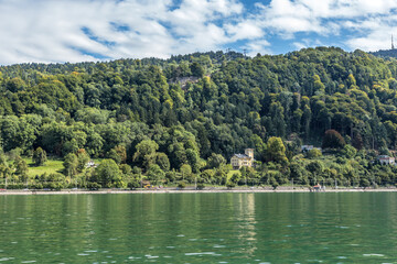 Lochau, Germany. Picturesque shore of Lake Constance