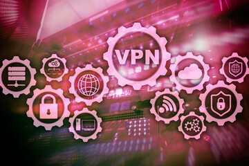 Secure VPN Connection. Virtual Private Network or Internet Security Concept
