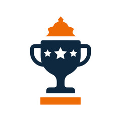 Award, winner trophy icon. Simple editable vector illustration.