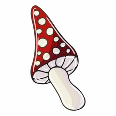 Autumn illustration in hand drawn style. Children's drawing