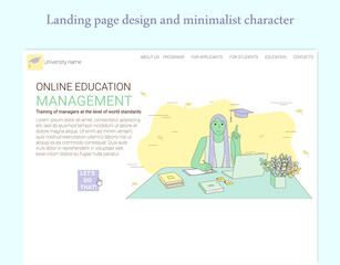 Online learning loading page design