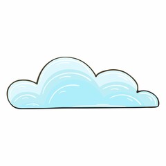 Autumn illustration in hand drawn style. Children's drawing