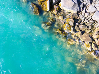 water and rocks