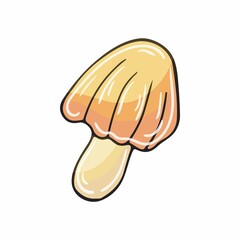 Autumn illustration in hand drawn style. Children's drawing