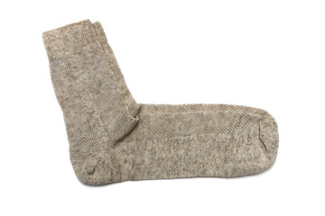 warm women's socks on a white background
