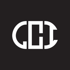 Fototapeta premium LCI letter logo design on black background. LCI creative initials letter logo concept. LCI letter design.