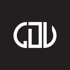LDU letter logo design on black background. LDU creative initials letter logo concept. LDU letter design.