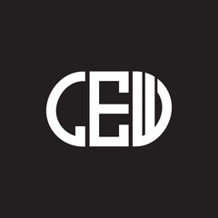 LEW letter logo design on black background. LEW creative initials letter logo concept. LEW letter design. © Faisal