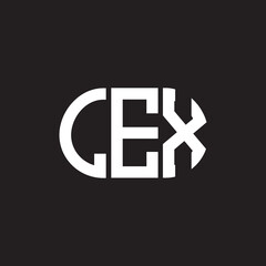 LEX letter logo design on black background. LEX creative initials letter logo concept. LEX letter design.