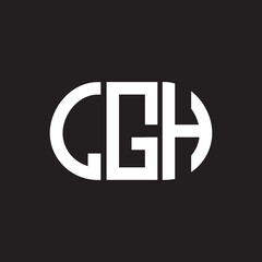 LGH letter logo design on black background. LGH creative initials letter logo concept. LGH letter design.